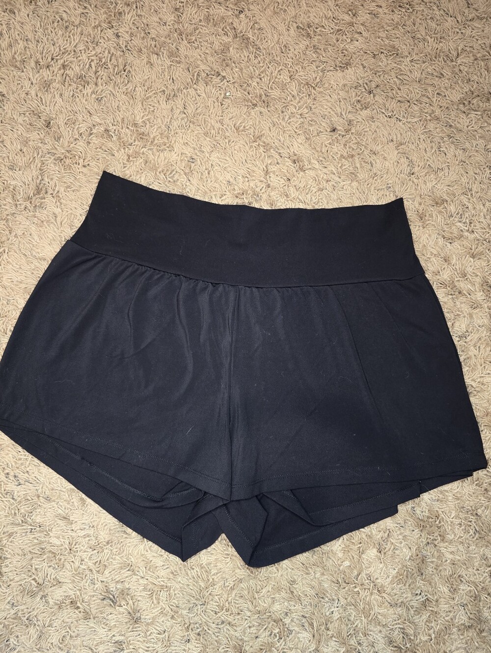 HALARA Black High-Waist Athletic Shorts